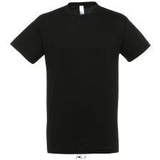SOL'S Regent - unisex környakú póló (deep black, S) munkaruha