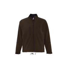 SOL'S Relax - férfi softshell zipzároszáros dzseki (dark chocolate, 2XL) munkaruha