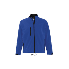 SOL'S Relax - férfi softshell zipzároszáros dzseki (royal kék, M) munkaruha