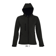 SOL'S Replay Women - kapucnis softshell dzseki (black, XL)