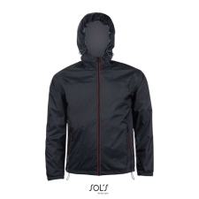 SOL'S Skate - unisex bélelt széldzseki (black/dark grey, L) munkaruha