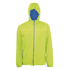 SOL'S Skate - unisex bélelt széldzseki (neon lime/royal blue, M)