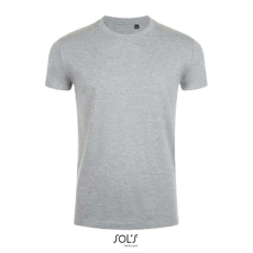 SOL'S SOL&- 039;S IMPERIAL keskeny szabású rövid ujjú férfi póló SO00580, Grey Melange-2XL