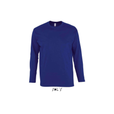 SOL'S SOL&- 039;S MONARCH férfi hosszú ujjú pamut póló SO11420, Ultramarine-2XL