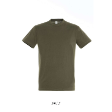SOL'S SOL&- 039;S REGENT unisex kereknyakú rövid ujjú pamut póló SO11380, Army-S