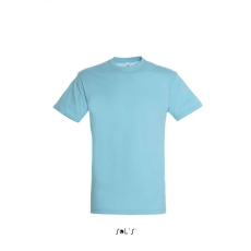 SOL'S SOL&- 039;S REGENT unisex kereknyakú rövid ujjú pamut póló SO11380, Atoll Blue-2XL