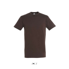 SOL'S SOL&- 039;S REGENT unisex kereknyakú rövid ujjú pamut póló SO11380, Chocolate-S