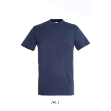 SOL'S SOL&- 039;S REGENT unisex kereknyakú rövid ujjú pamut póló SO11380, Denim-M