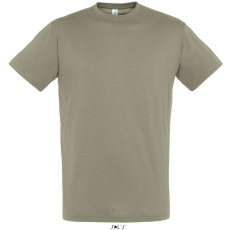 SOL'S SOL&- 039;S REGENT unisex kereknyakú rövid ujjú pamut póló SO11380, Khaki-M