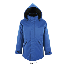 SOL'S SOL&- 039;S ROBYN steppelt bélésű unisex kabát, gallérba rejthető kapucnival SO02109, Royal Blue-4XL