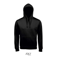 SOL'S Spencer - kapucnis pulóver (black, M) munkaruha