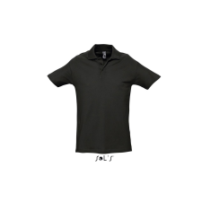 SOL'S Spring II - férfi piké póló (black, L) munkaruha