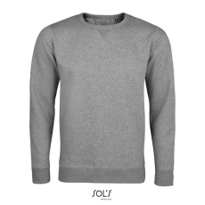 SOL'S Sully - férfi környakas pulóver (grey melange, M)