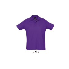 SOL'S Summer II - férfi póló (dark purple, L) munkaruha