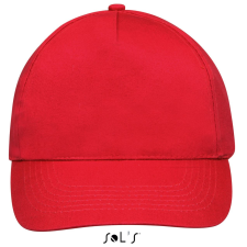 SOL'S Sunny - 5 lapos sapka (red munkaruha