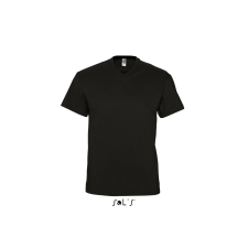SOL'S Victory - férfi v-nyakú póló (deep black, 3XL) munkaruha
