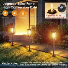 Solar Pathway Illuminator ,napelemes kerti lámpa 6db-os T5-KE-58 kültéri világítás