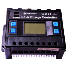 Solartronics Napelem töltővezérlő 50 amper / 12V / 24V kék napelem