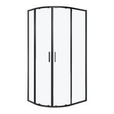 Solid RA 100x80 BL íves duplaajtós aszimmetrikus zuhanykabin tálca nélkül kád, zuhanykabin