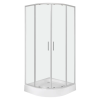  Solid RS 90 íves duplaajtós zuhanykabin zuhanytálcával