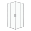  Solid SQ 100 króm szögletes zuhanykabin tálca nélkül