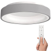 SOLIGHT Kerek LED mennyezeti lámpa Treviso, 48 W, 2880 lm, dimmelhető, távirányító, szürke