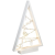 SOLIGHT LED fa karácsonyfa díszekkel, 15LED, natúr fa, 37cm, 2x AA