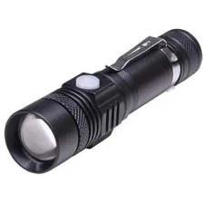 SOLIGHT újratölthető LED zseblámpa kerékpáros tartóval 400lm fókusz Li-Ion USB fejlámpa