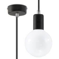 Sollux Edison fekete függesztett lámpa (SOL-SL.0152) E27 1 izzós IP20 világítás