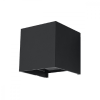 Sollux Felületre szerelhető kültéri lámpatest LUCA LED 6W 3000K IP54 felső fali lámpa kocka fekete SOLLUX