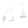 Sollux Kinkiet Ścienny Lampa Sufitowa LED Spot LED 2x E14 Biały Nowoczesny Nox Crimson SL.2506 Sollux