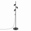 Sollux Lampa Oprawa Podłogowa Stojąca LED 3x GU10 Czarna Minimalistyczny Regulowany Tuba Karbowana Deep Space SL.2016 Sollux