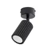 Sollux Lampa Sufitowa Reflektor Plafon LED GU10 Czarna Minimalistyczny Regulowany Tuba Karbowana Deep Space SL.1913 Sollux