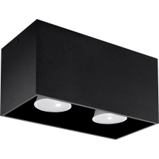 Sollux Lighting Quad Maxi mennyezeti lámpa 2x40 W fekete SL.0381 világítás