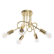 Sollux LOOP mennyezeti lámpa csillár 5xE27 Gold Gloss Industrial SOLLUX világítás