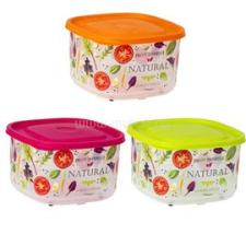 SOLMAZER IRIS Natural négyszögletes tál tetővel 4.200ml (162058-001) konyhai eszköz