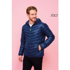 SOLS Dzseki Sols Ray férfi kapucnis (100%poliészter 209g/m2) black, XL munkaruha