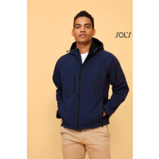 SOLS Kabát SolS Replay férfi kapucnis softshell férfi, grey melange, 2XL munkaruha