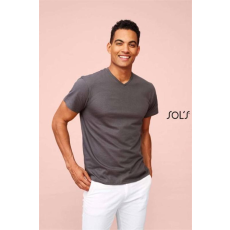 SOLS Póló Sols férfi v-nyakú, deep black, M