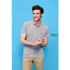 SOLS Póló Sols Spring II galléros férfi (100%pamut 210g/m2) skyblue, M munkaruha