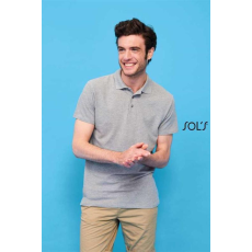 SOLS Póló Sols Spring II galléros férfi férfi (100%pamut 210g/m2) red, XL