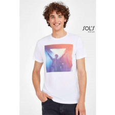 SOLS Póló Sols Sublima unisex unisex (100%poliészter 160g/m2) white, L munkaruha