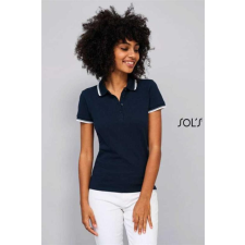 SOLS Pólóing Sols Practice női női, white/navy, XL munkaruha