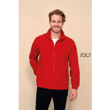 SOLS Pulóver Sols North polár unisex cipzáras unisex (300g/m2) red, L munkaruha