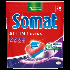 Somat All in 1 Extra gépi mosogatótabletta 24 db 398,4 g tisztító- és takarítószer, higiénia