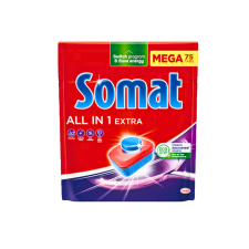 Somat all in 1 extra mega mosogatógép tabletta 75db tisztító- és takarítószer, higiénia