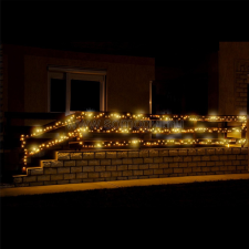 Somogyi Elektronic LED-es sziporkázó fényfüzér, meleg-/melegfehér, 200 LED, kültéri karácsonyfa izzósor