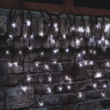 Somogyi Elektronic Sorolható fényfüggöny, sziporkázó, 50LED, hidegfehér, kültéri karácsonyfa izzósor