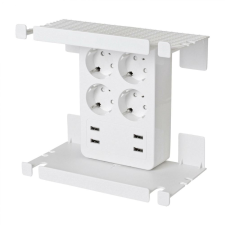 Somogyi hálózati elosztó 4 aljzat + 4 USB fehér (NV 4 USB) villanyszerelés