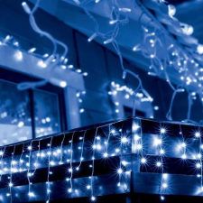 Somogyi KKF 308/BL LED-es jégcsap fényfüggöny kék (KKF 308/BL) karácsonyfa izzósor